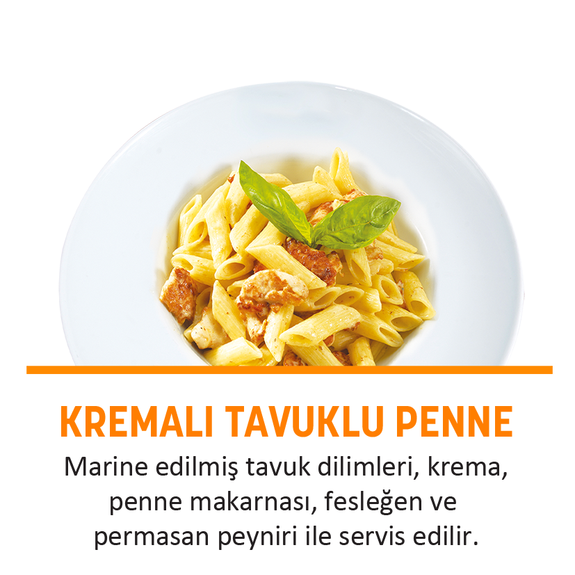Kremalı Tavuklu Penne