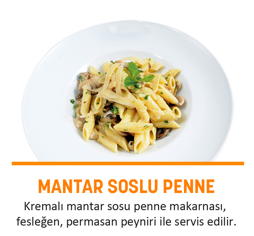 Mantar Soslu Penne
